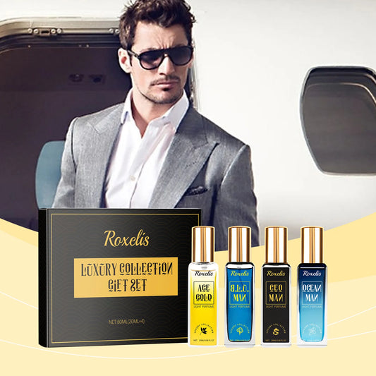Roxelis Men Luxury Perfume Gift Set for Lasting Fragrance Charming  Male Perfume Set