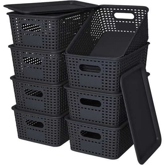 Stackable Storage Bins with Lids
