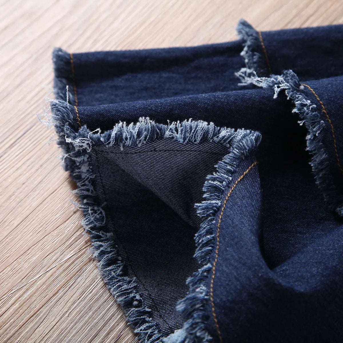 Girls Flared Denim  High Waisted Bell-bottom Jeans