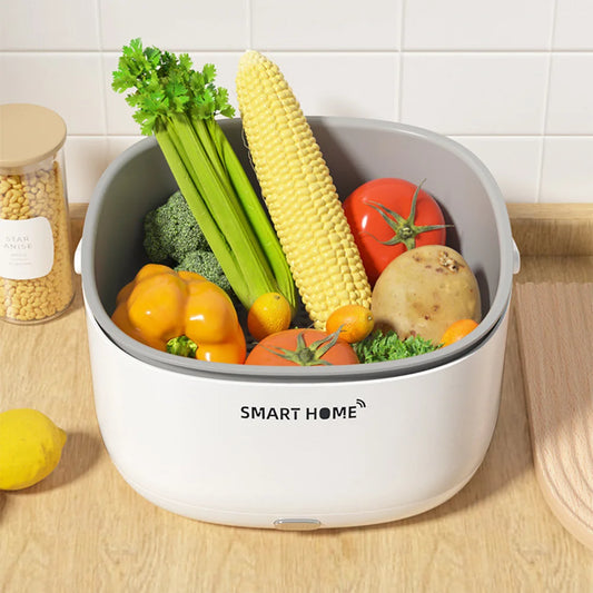 Ultrasound Fruits Cleaning Machine with Handle Electric Vegetable Washers