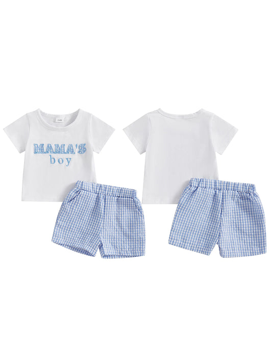 Short Sleeve T-Shirt and Elastic Waist Shorts Toddler  2 Piece Set