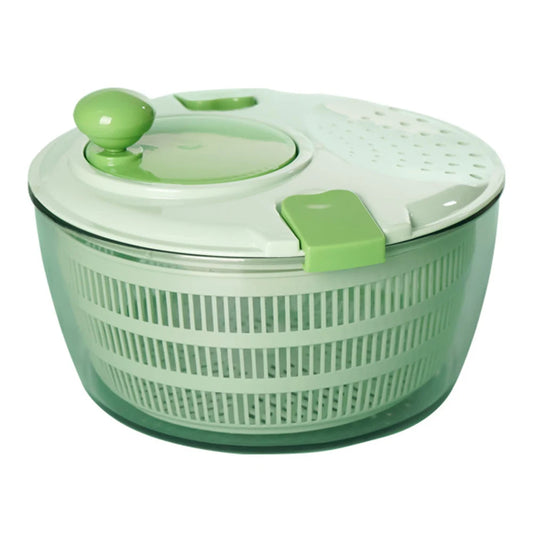 4L Large Capacity Fruit and Vegetable Drainer Secure Lid Lock Rotary Handle Kitchen Supplies